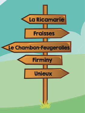 Le Chambon-La Ricamarie, Fraisses, Le Feugeroles, Firminy, Unieux