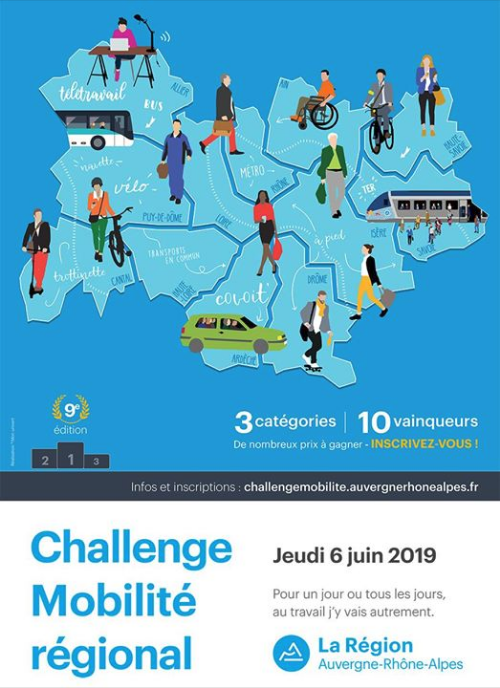 Challenge Mobilité Auvergne-​Rhône-​Alpes, les inscriptions sont ouvertes