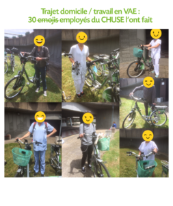 Les employés du C.H.U. ont tester le vélo electrique sur leurs trajets domicile/travail